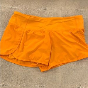 Bright rare color lululemon shorts